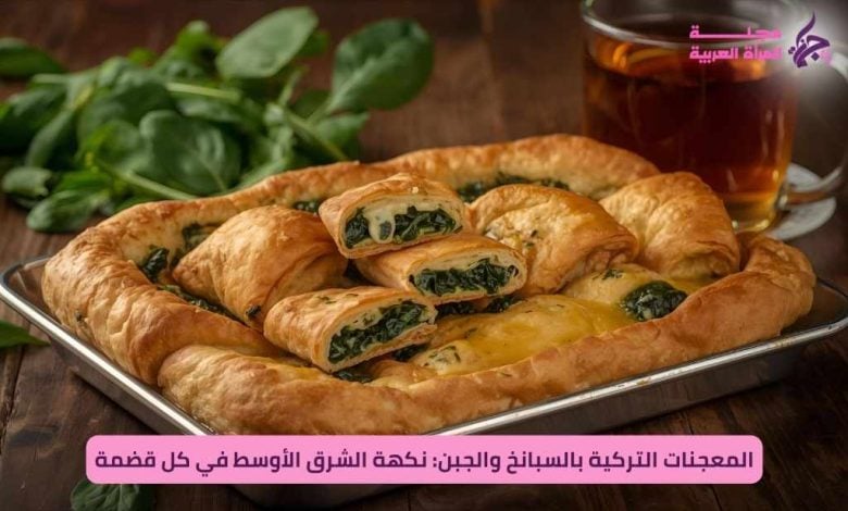 وصفة البرك التركية بالسبانخ والجبنة