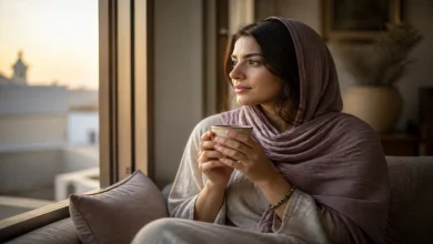 شخص يجلس قرب نافذة ويتأمل خوفه من الهجر في العلاقة